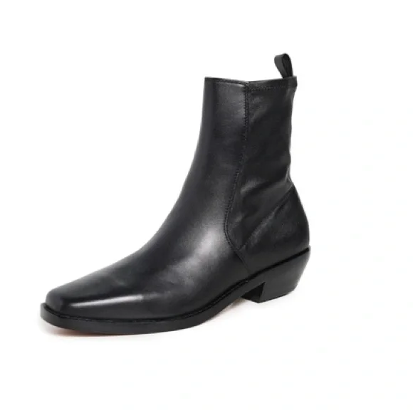 Madewell Sleek Black Leather Booties - Picture 15 of 15